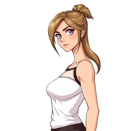 masterpiece, elegant mature woman, riza hawkeye, athletic fit body, slim, portrait, looking towards right, ((transparent white background)), standing straight, visual novel compatible sprite:1.1, dyna