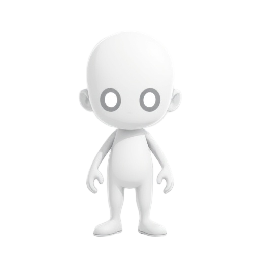a void character with light eyes