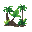 solo of a brazilian jungle with leaf in the solo