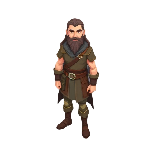 ranger, no beard,long hair,proportional body, no bighead,