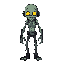 retro futurist zombie