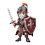 fantasy knight with a sword and shield