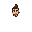 man,brown color , hair tied up ,top down, full body without beard and mustache
