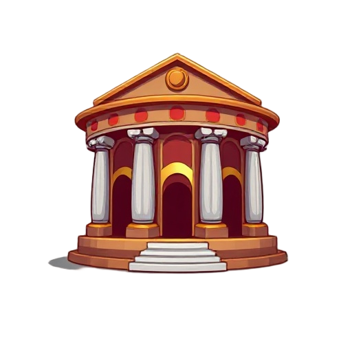 um coliseu parecido com de roma no formato de uma roleta de cassino redondo de ser igual uma roleta de cassino