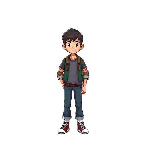 inicial noob personagem rpg estudante level 2