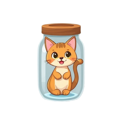 cat in a jar
