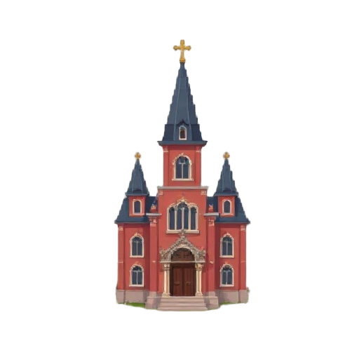 generate a pixel sprite of a victorian-style church for jrpg