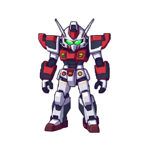 create a 32 by 32 pixel mecha