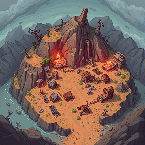 a post apocalyptic map for a game