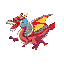 majestic multicolor traditional chinese dragon flying leviathan