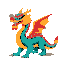 majestic multicolor traditional chinese dragon standing leviathan loong