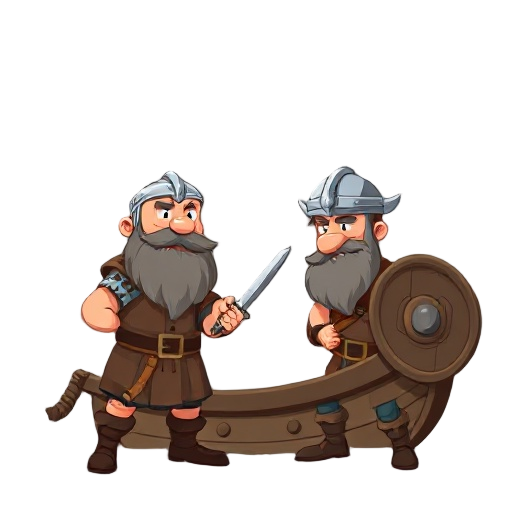 man warior catoon viking style adventure hour