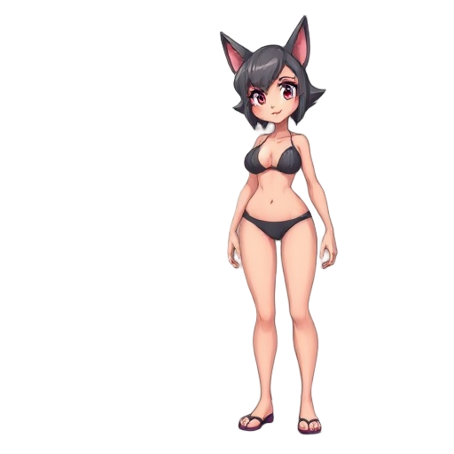 human girl feral in bikini 