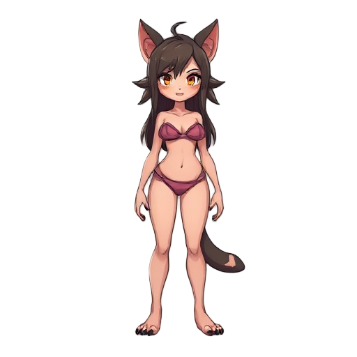 human girl feral in sting bikini without clothes 