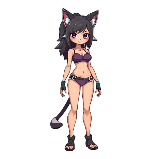 human girl feral in sting bikini 
