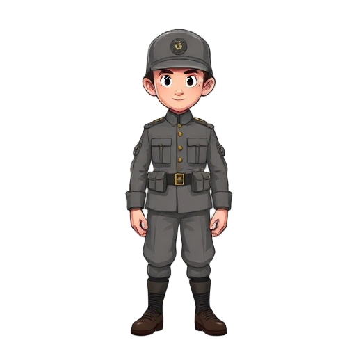 the sprites of ww2 army gray uniform