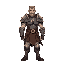 male warrior with plate armor