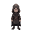 a mage with a hood covering his face