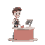 a cashier, without people