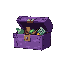 generate a purple chest filled with resources from minecraft