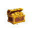 generate a chest with a combination of gold and yellow and also so that it is filled with resources