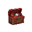 generate a red chest with redstone fertilization from minecraft filled with resources