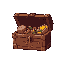 generate a chest with a combination of red and redstone filled with various resources