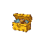 generate a yellow chest filled with resources with a size of 16 by 16 pixels