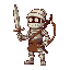 generate a mummy sword and a chainmail breastplate with a bow as items