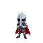 a knight with a sword