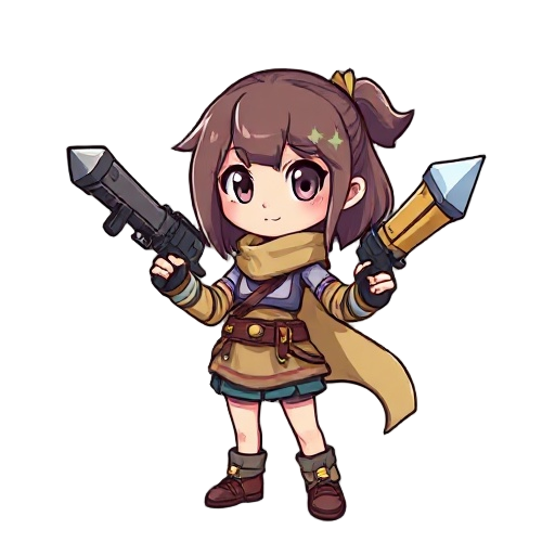 girl with weapons