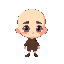 a plain bald character