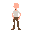a plain bald character used as a template - needs to have distinct pants, boots, shirt, head and hands
