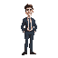 office guy with suite 