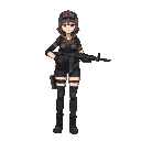 anime, spec-op, female, m16a1