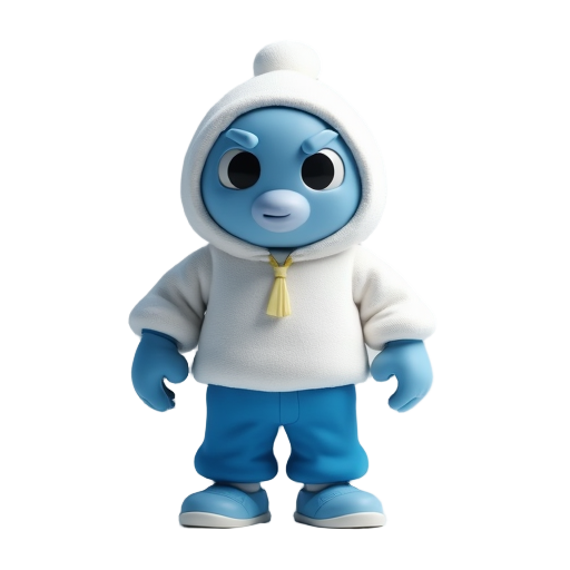 run guy mask white and blue clothes