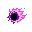 a fireball projectile but with purple and black flames, similar to a black hole but burning