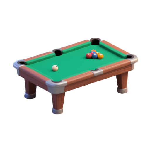 genera tavolo da biliardo completo di buche e con tappeto di colore 4