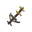 crossbow for a top down perspective, able to rotate around the player similarly to nuclear throne stole