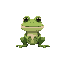 humanoid stylized frog