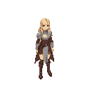 create an image of a blonde female paladin