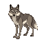 create a character that is a maned wolf that walks on two legs