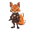 antropomorphic fox warrior
