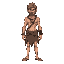 character sheet of a human wearing almost nothing but rags. enhance the quality.