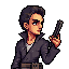 me crie um personagem estilo mercenario de guerra com uma mascara do brasil me faca ele segurando um fuziul