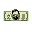 a paper bill, currency, dwight schrute's face in the middle, schrute buck
