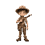 archaeologist with a slingshot