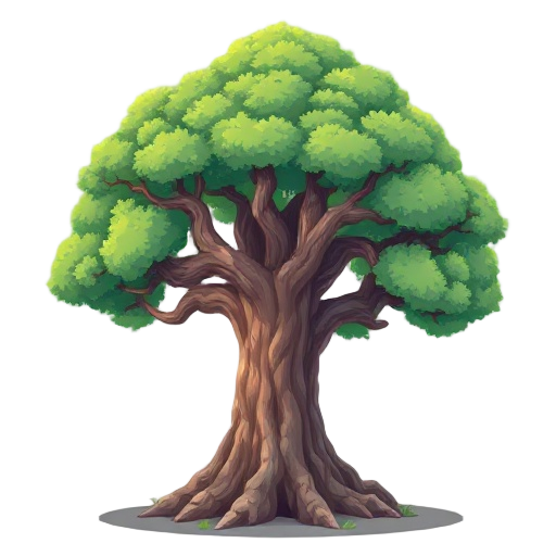 a beautifully crafted oak tree, gnarly trunk, lush crown, pastel colors, the image took the artist multiple days to create, high quality, extremely detailed, attention to detail, masterpiece