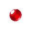 a crystall red ball