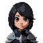 dark hair female knight